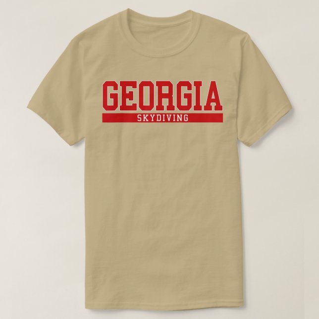 Camiseta Skydiving de Georgia (Diseño del anverso)