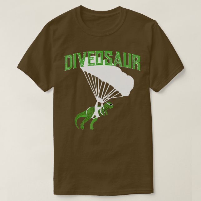 Camiseta Skydiving Dinosaur  Prehistoric Parachutist Gift  (Diseño del anverso)