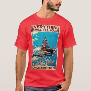 Camiseta Skydiving Elija Algo Divertido