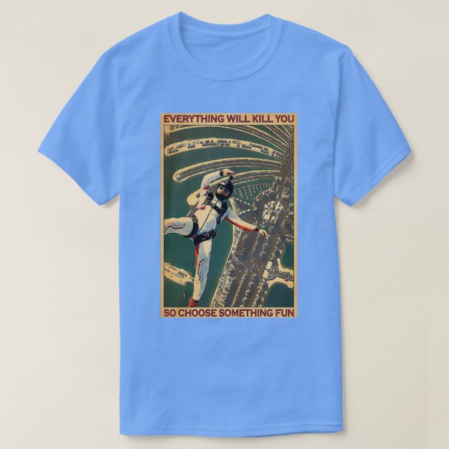 Camiseta Skydiving Elija Algo Divertido 2 (Diseño del anverso)