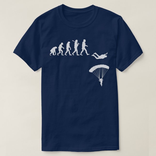 Camiseta Skydiving Evolution Skydiver Parachuting (Diseño del anverso)