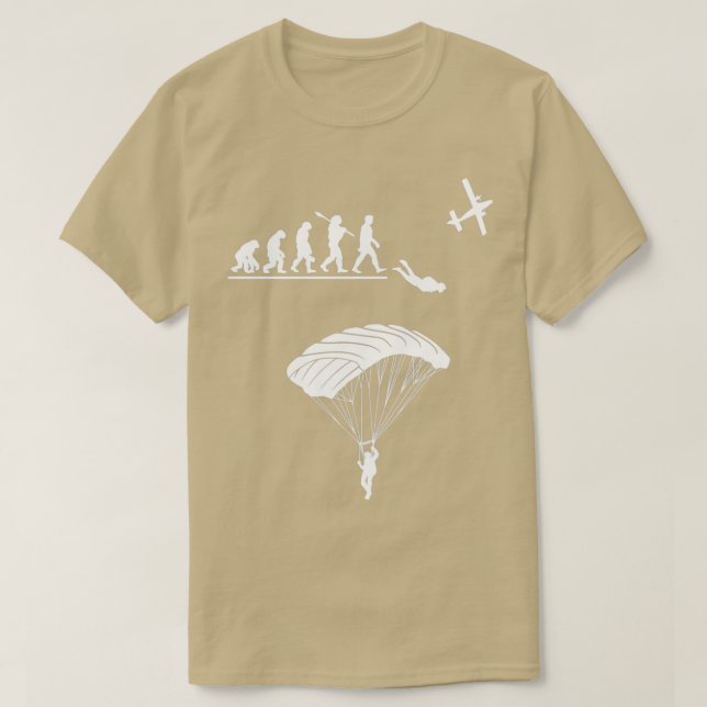 Camiseta Skydiving Evolution Skydiver Parachuting Lover (Diseño del anverso)