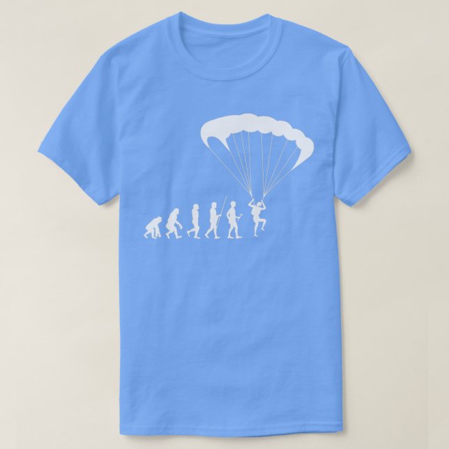 Camiseta Skydiving Evolution Sport Hobby Paraglider (Diseño del anverso)