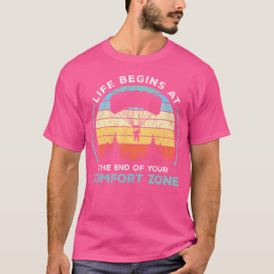 Camiseta Skydiving - La Vida Comienza Al Final De Tu Comodi