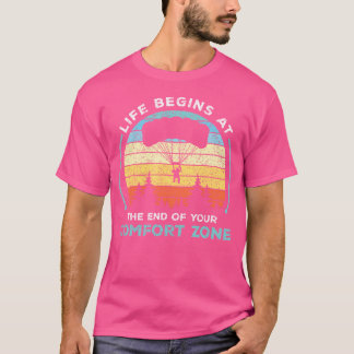 Camiseta Skydiving - La Vida Comienza Al Final De Tu Comodi