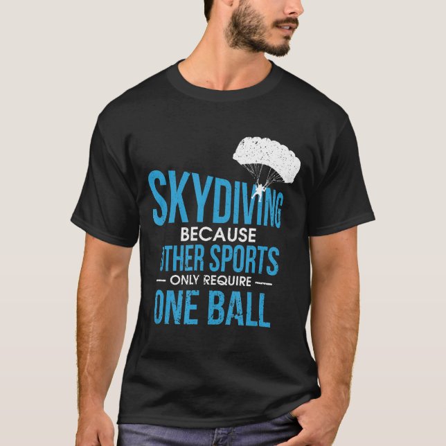 Camiseta Skydiving-Mens Skydive Extreme Athlete Skydiver (Anverso)