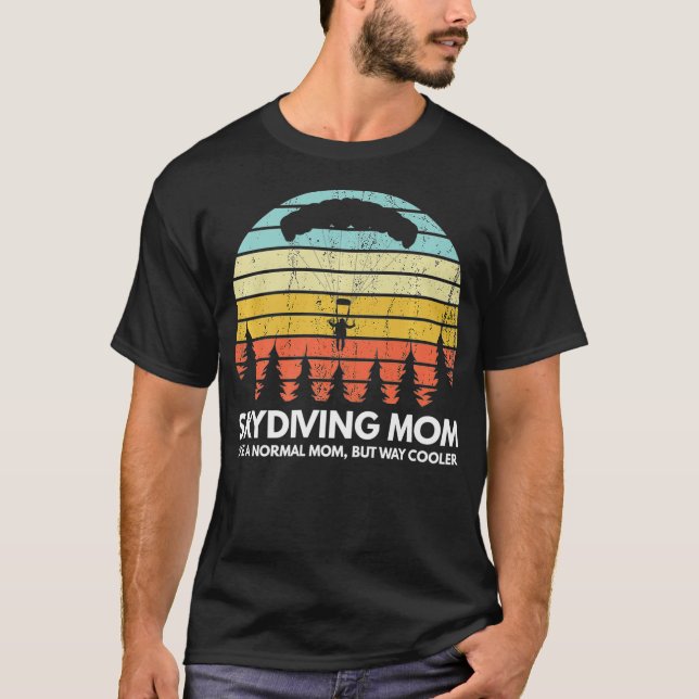 Camiseta Skydiving Mom Skydiving Madre Pareja Pareja Sky (Anverso)