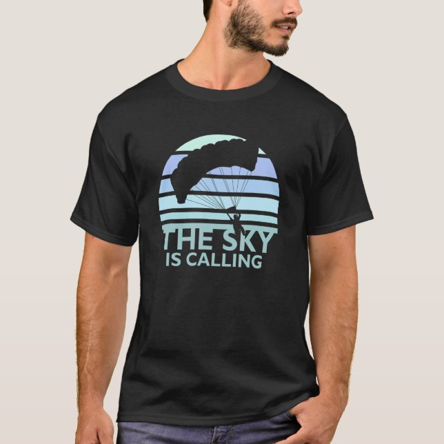 Camiseta Skydiving Outling Sky Diving Skydiver El cielo es (Anverso)