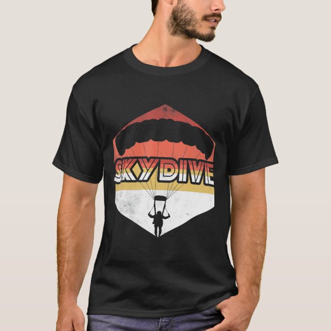 Camiseta Skydiving Para Los Buceadores Deportivos De Paraca (Anverso)