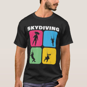 Camiseta Skydiving Parachuing Skydiver Adventure