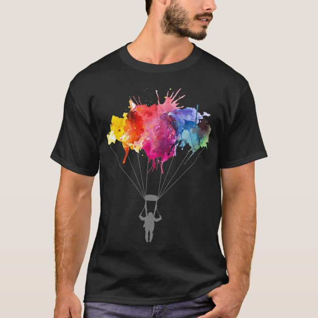 Camiseta Skydiving Parachuing Skydiver Skydive Tee  (Anverso)