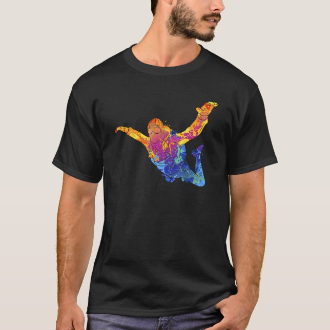 Camiseta Skydiving Parachuust Extreme Sport (Anverso)