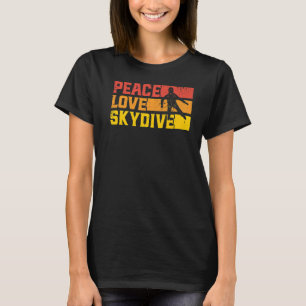 Camiseta Skydiving Peace Love Skydive Vintage
