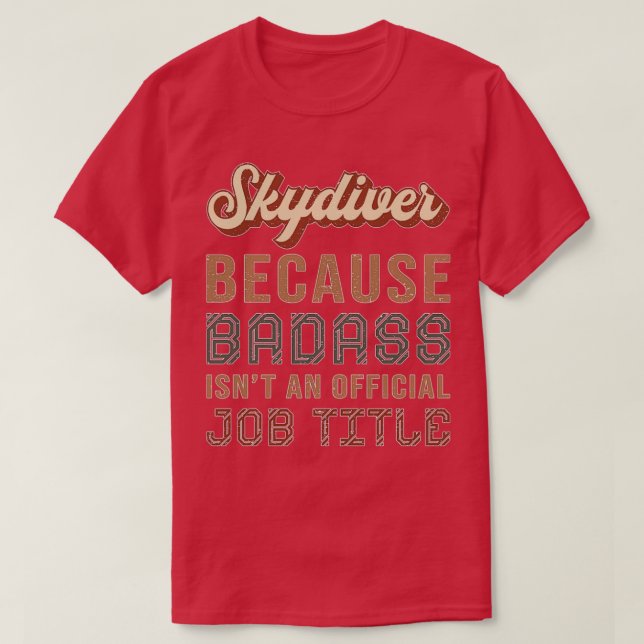 Camiseta Skydiving Retro Skydiver Parachuting Gift Idea (Diseño del anverso)