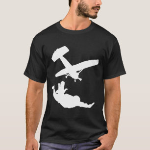 Camiseta Skydiving Silhouette Skydiver Parachute
