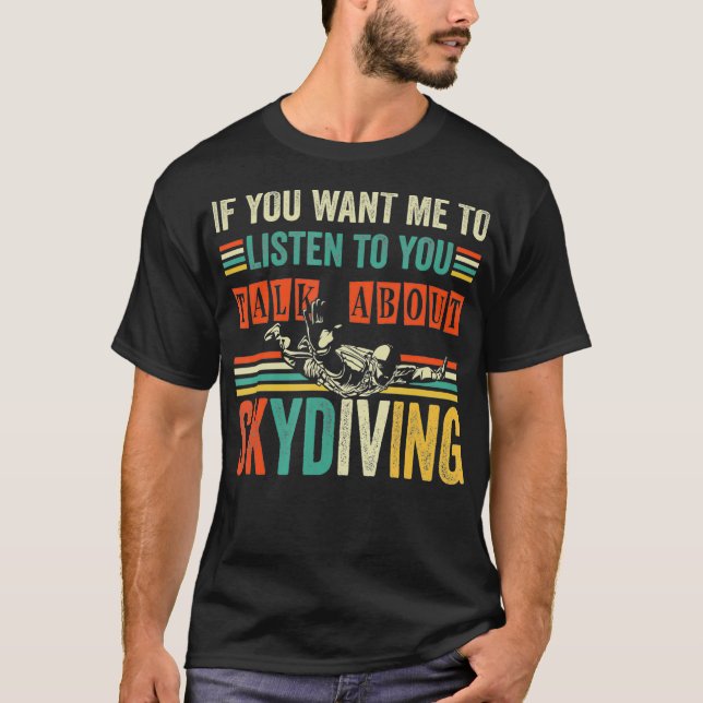 Camiseta Skydiving Skydiver Gift  (Anverso)
