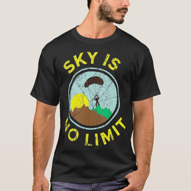 Camiseta Skydiving vintage retro style skydiver (Anverso)