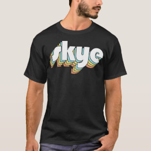 Camiseta Skye Retro Estilo Arcoiris Típode Faded