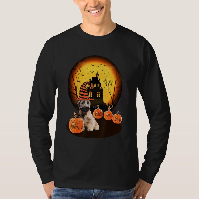 Camiseta Skye Terrier Halloween For Kids Mom Dad Love Dog (Anverso)