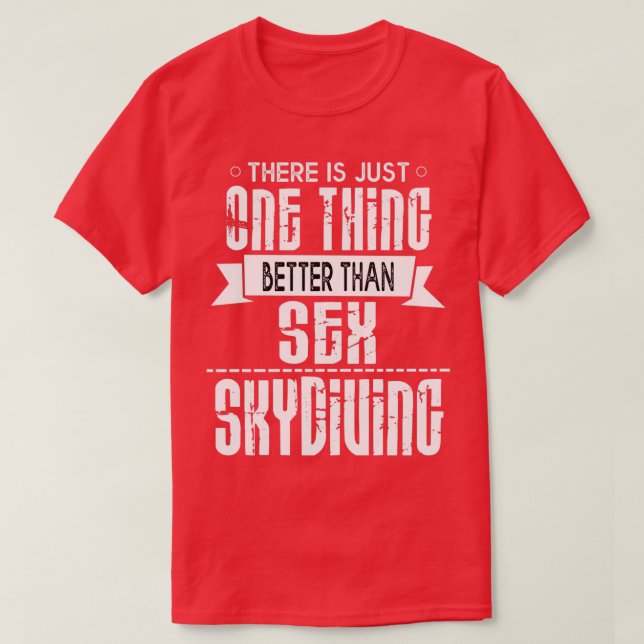 Camiseta Skyjumping Parachuing Skydiver Skydive (Diseño del anverso)