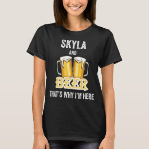 Camiseta Skyla y Cerveza Por eso estoy aquí