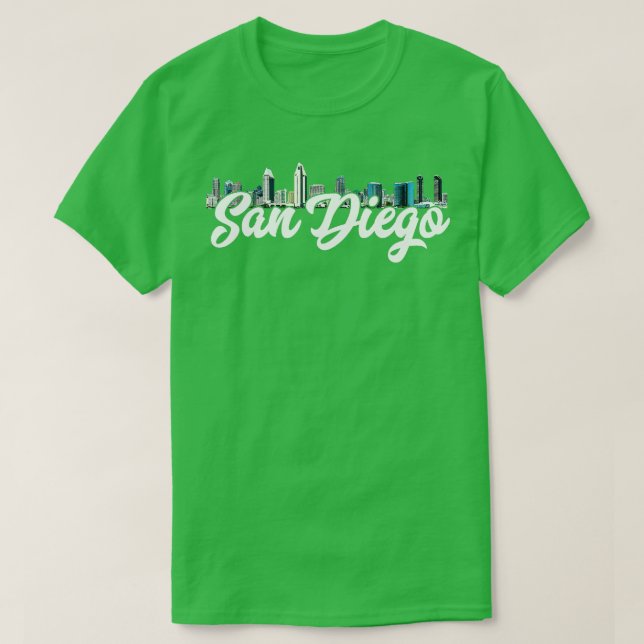 Camiseta Skyline California Beach SD La Jolla Oce (Diseño del anverso)
