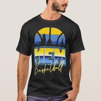 Camiseta Skyline cromada del Memphis Basketball Retro 90