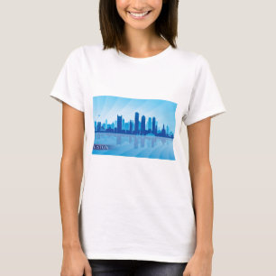 Camiseta Skyline de Boston