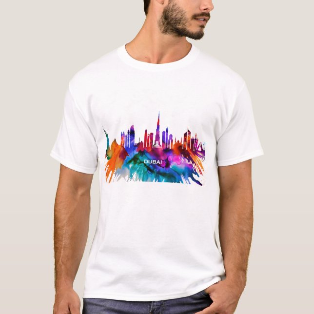 Camiseta Skyline de Dubai (Anverso)