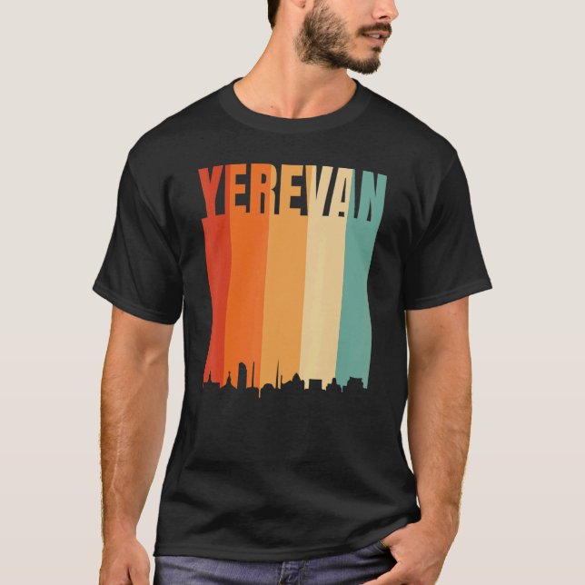 Camiseta Skyline de Ereván (Anverso)