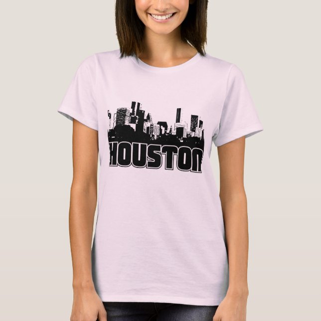 Camiseta Skyline de Houston (Anverso)