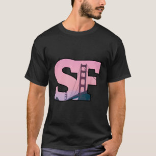 Camiseta Skyline De La Ciudad De San Francisco En El Centro