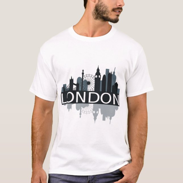 Camiseta Skyline de Londres (Anverso)