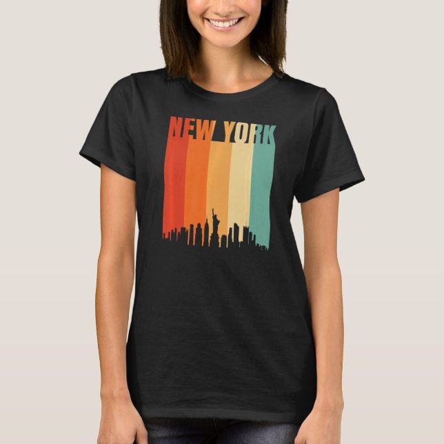 Camiseta Skyline de Nueva York (Anverso)