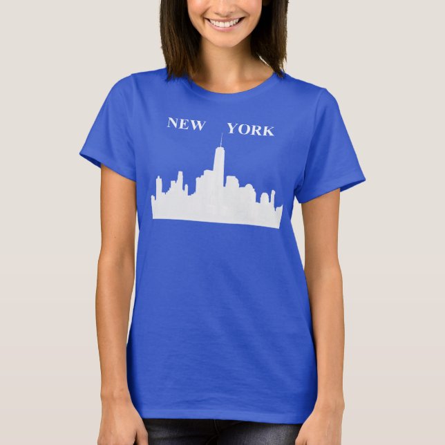 Camiseta Skyline de Nueva York - Mujeres (Anverso)