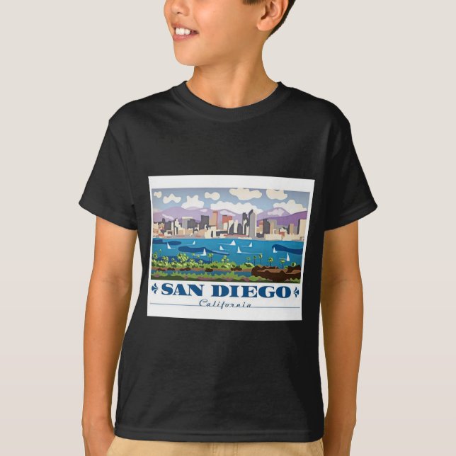 Camiseta Skyline de San Diego (Anverso)