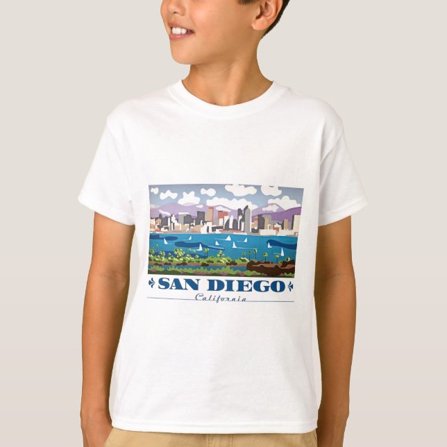 Camiseta Skyline de San Diego (Anverso)