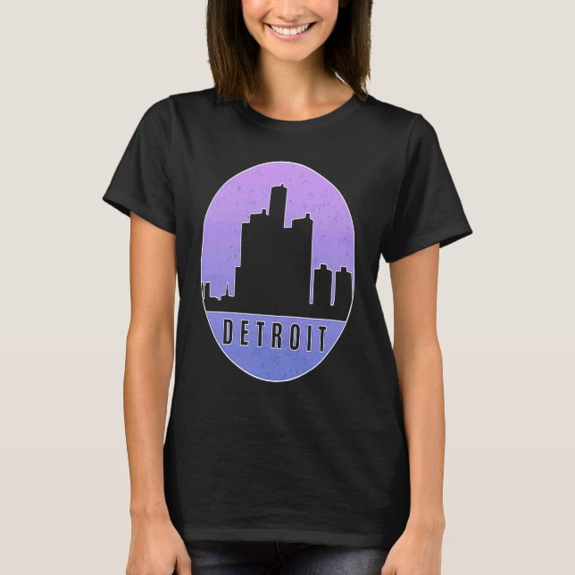 Camiseta Skyline Detroit 1 (Anverso)