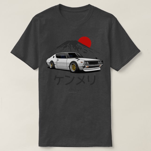 Camiseta Skyline GTR Kenmeri white (Diseño del anverso)