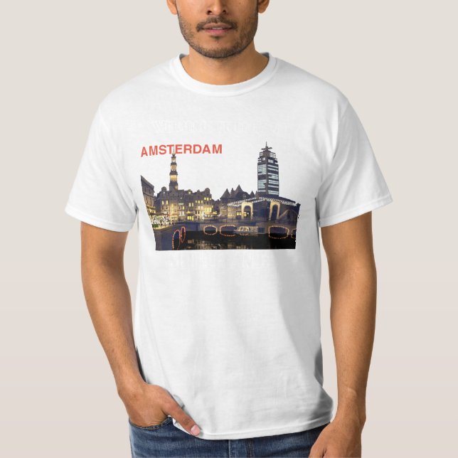 Camiseta skyline_nacht_7 AMSTERDAM, RECEPCIÓN A HOLANDA… (Anverso)