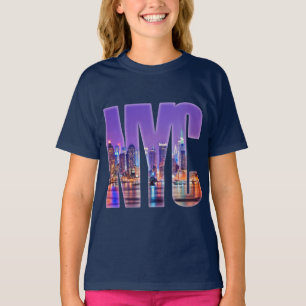 Camiseta Skyline NYC (luz)