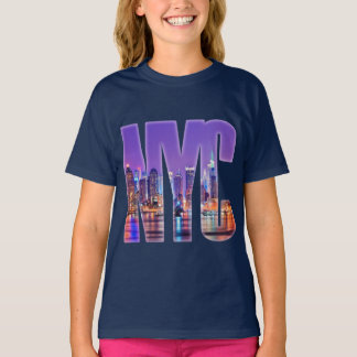 Camiseta Skyline NYC (luz)