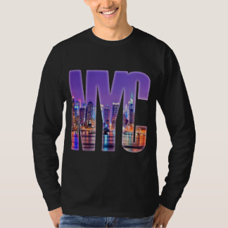 Camiseta Skyline NYC (luz)