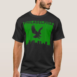 Camiseta Skyline Philadelphia con un águila en la que se p