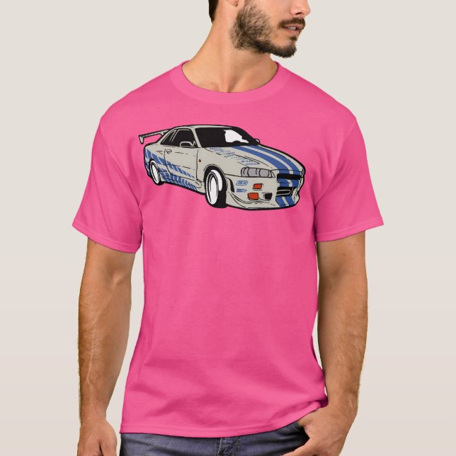 Camiseta Skyline R34 (Brian O'Conner) (Anverso)