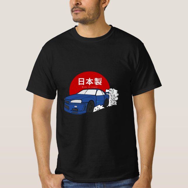 Camiseta Skyline R34 GTR (Anverso)