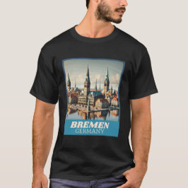 Camiseta Skyline Retro Bremen