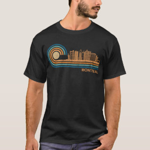 Camiseta Skyline Retro Montreal Fan Canada Skyline