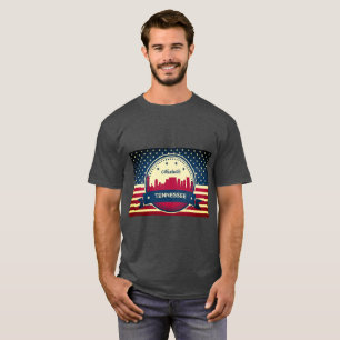 Camiseta Skyline Retro Nashville Tennessee