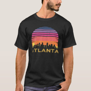 Camiseta Skyline Retro Sunset Atlanta Georgia Shirt Vintage